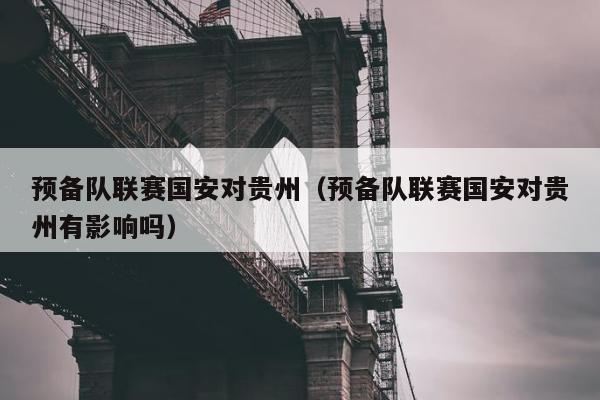 预备队联赛国安对贵州（预备队联赛国安对贵州有影响吗）