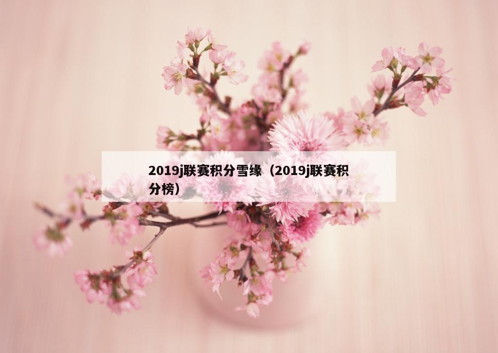 2019j联赛积分雪缘（2019j联赛积分榜）