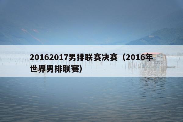 20162017男排联赛决赛（2016年世界男排联赛）