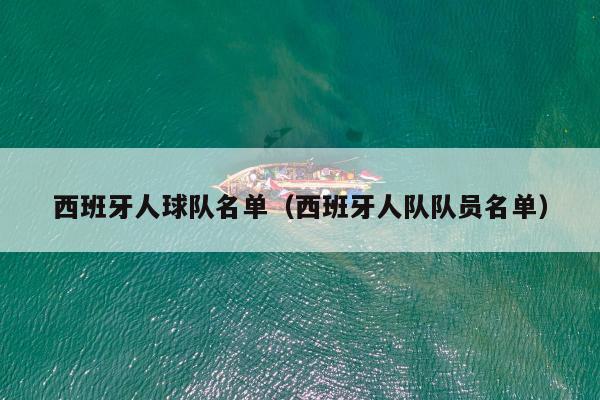 西班牙人球队名单（西班牙人队队员名单）