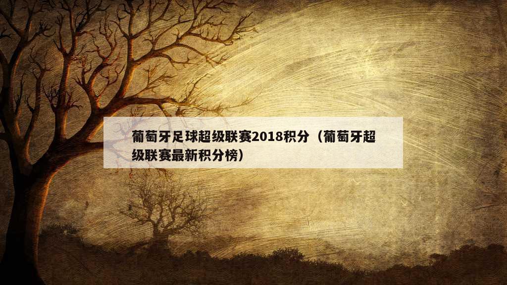 葡萄牙足球超级联赛2018积分（葡萄牙超级联赛最新积分榜）