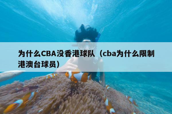为什么CBA没香港球队（cba为什么限制港澳台球员）