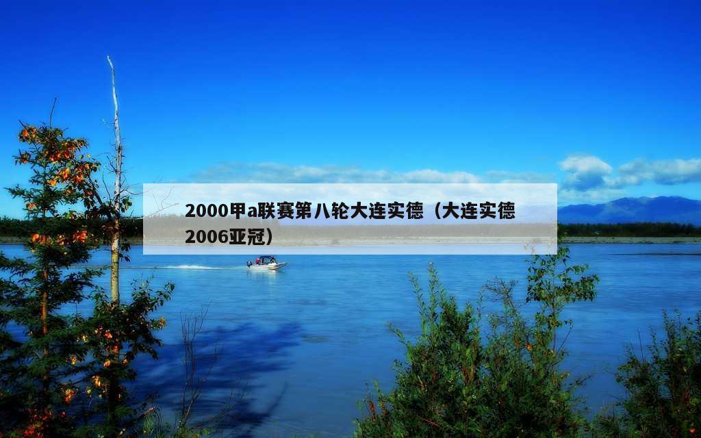 2000甲a联赛第八轮大连实德（大连实德2006亚冠）