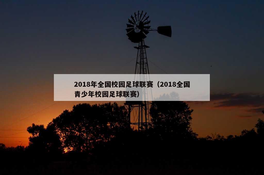 2018年全国校园足球联赛（2018全国青少年校园足球联赛）