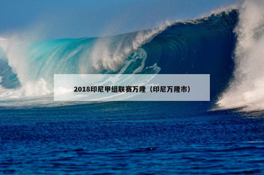 2018印尼甲组联赛万隆（印尼万隆市）