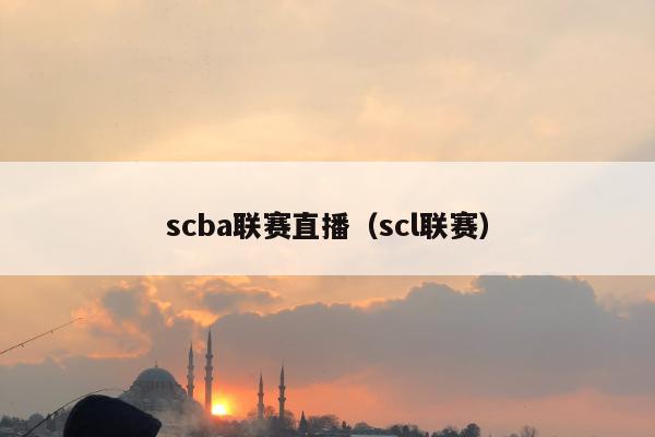 scba联赛直播（scl联赛）