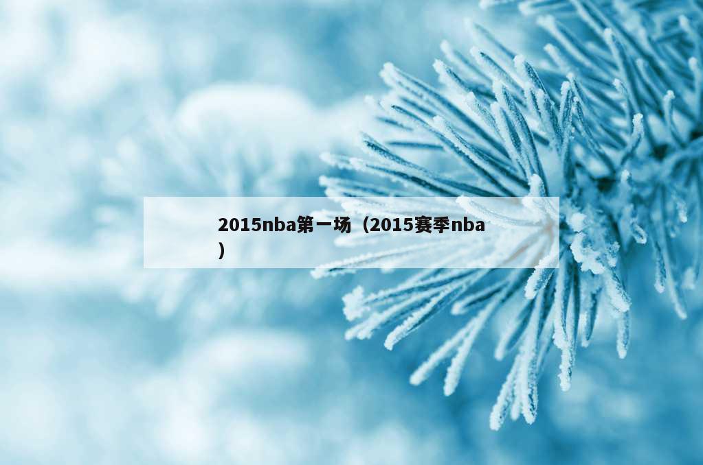 2015nba第一场（2015赛季nba）