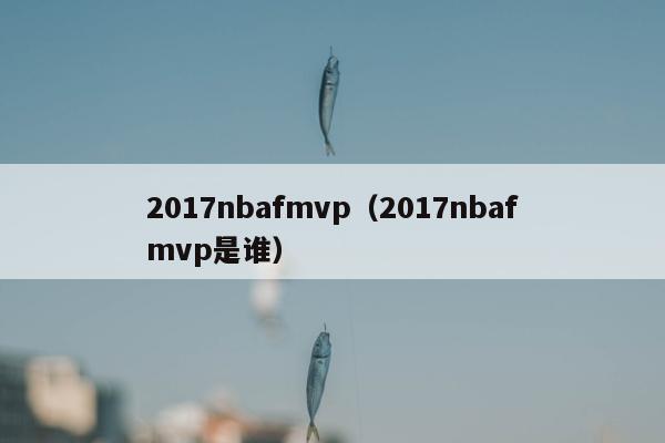 2017nbafmvp（2017nbafmvp是谁）
