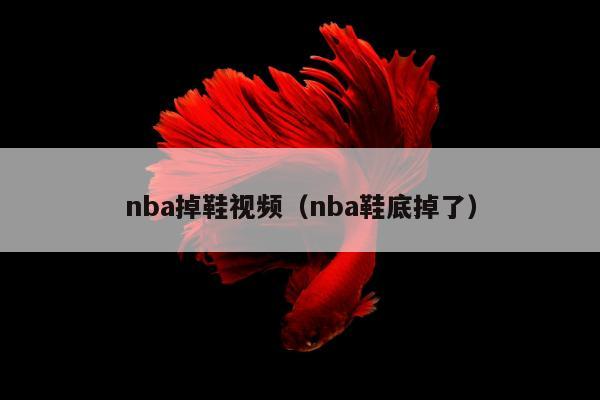 nba掉鞋视频（nba鞋底掉了）