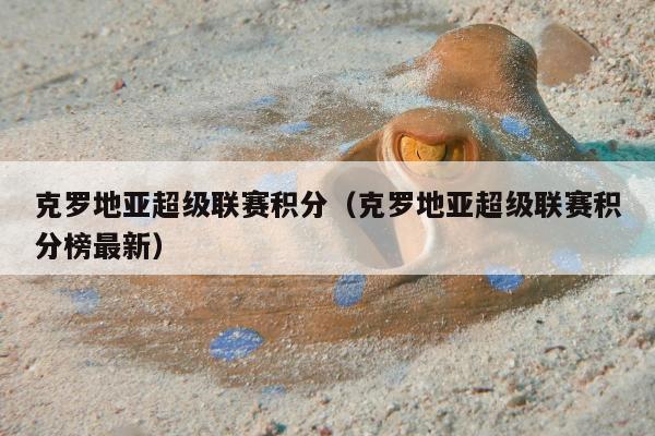 克罗地亚超级联赛积分（克罗地亚超级联赛积分榜最新）