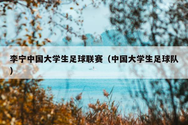 李宁中国大学生足球联赛（中国大学生足球队）