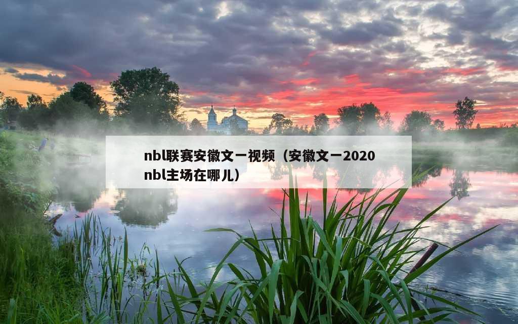 nbl联赛安徽文一视频（安徽文一2020nbl主场在哪儿）