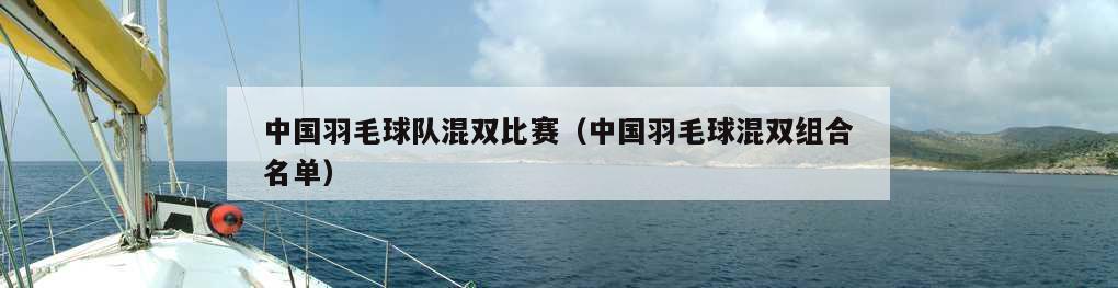 中国羽毛球队混双比赛（中国羽毛球混双组合名单）