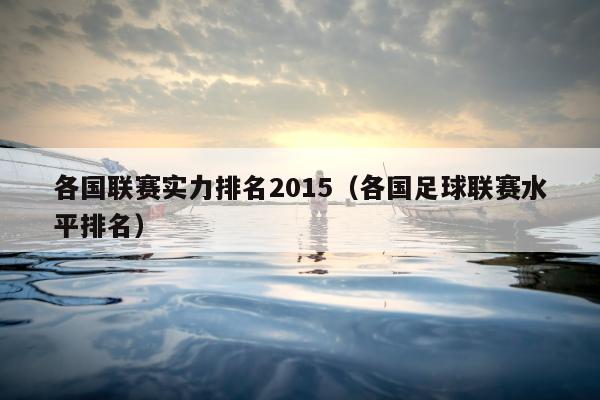 各国联赛实力排名2015（各国足球联赛水平排名）