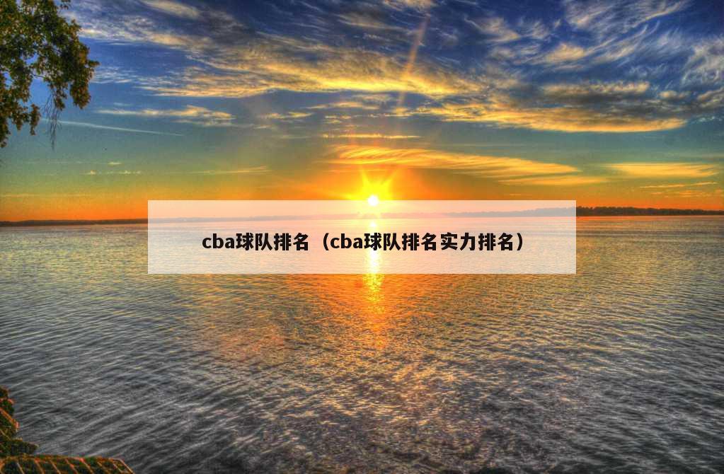 cba球队排名（cba球队排名实力排名）