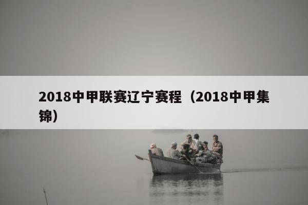 2018中甲联赛辽宁赛程（2018中甲集锦）