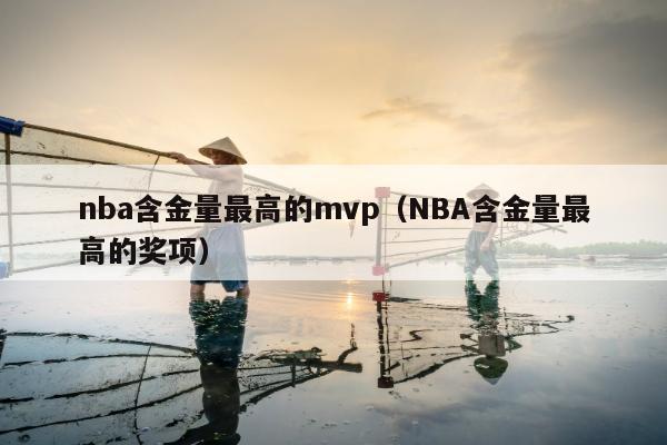 nba含金量最高的mvp（NBA含金量最高的奖项）