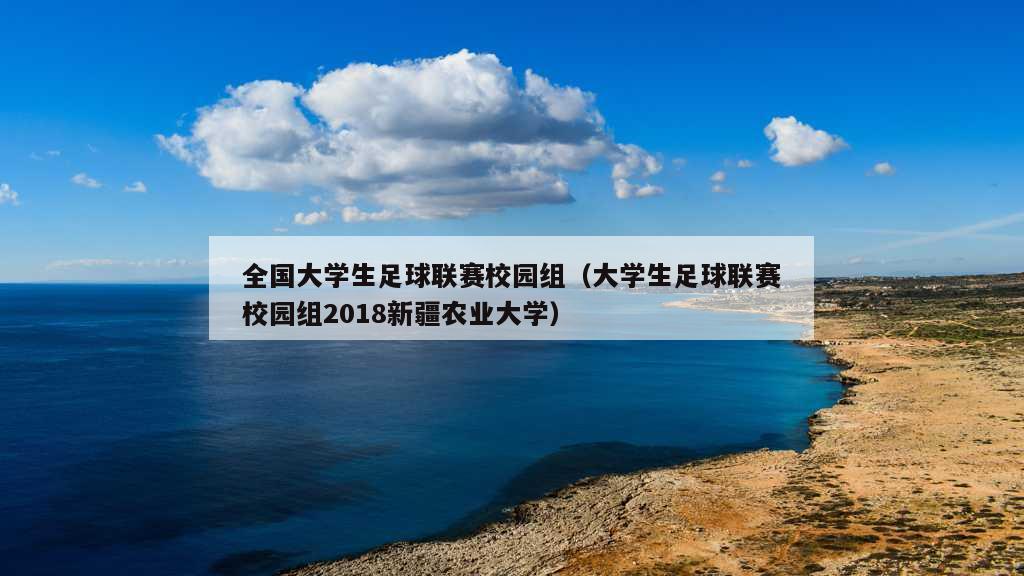 全国大学生足球联赛校园组（大学生足球联赛校园组2018新疆农业大学）