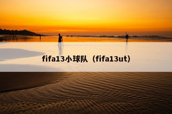 fifa13小球队（fifa13ut）