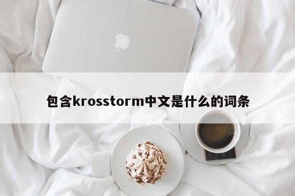 包含krosstorm中文是什么的词条